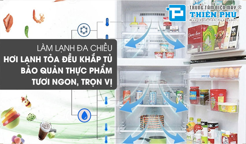 Tủ Lạnh Mitsubishi Electric Inverter MR-V50EH-BRW 3 Cánh 414 Lít