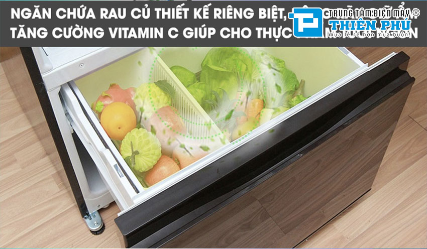 Tủ Lạnh Mitsubishi Electric Inverter MR-V50EH-BRW 3 Cánh 414 Lít