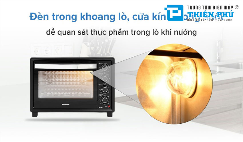 Lò Nướng Đối Lưu Panasonic NB-H3801KRA 38 Lít