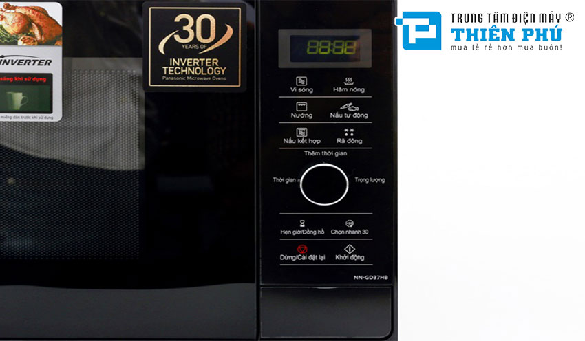 Lò Vi Sóng Panasonic Inverter Có Nướng NN-GD37HBYUE 23 Lít