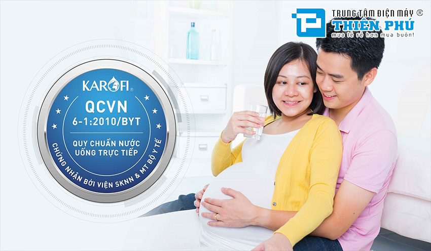 Máy Lọc Nước Nóng Lạnh RO Karofi O-H128/H 8 Lõi