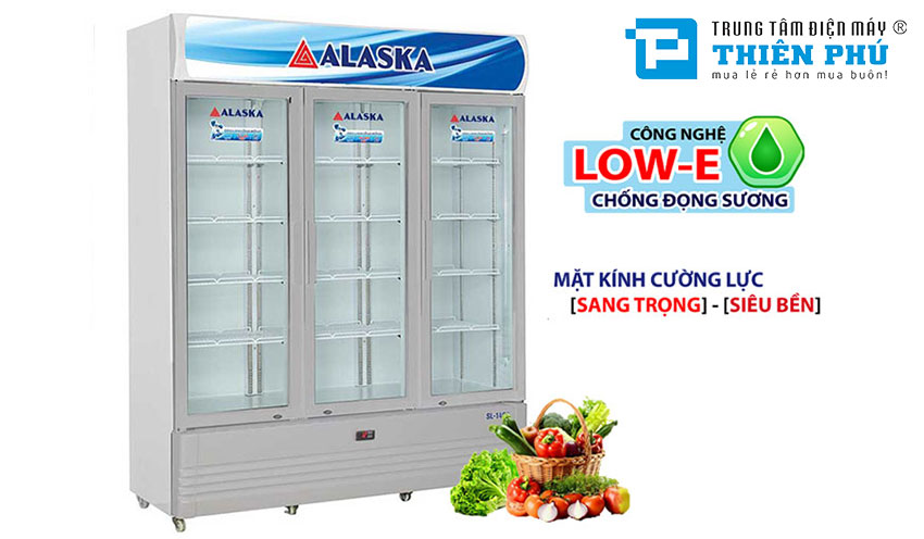 Tủ Mát Alaska 3 cánh 1400 Lít SL-14C3 Dàn Đồng