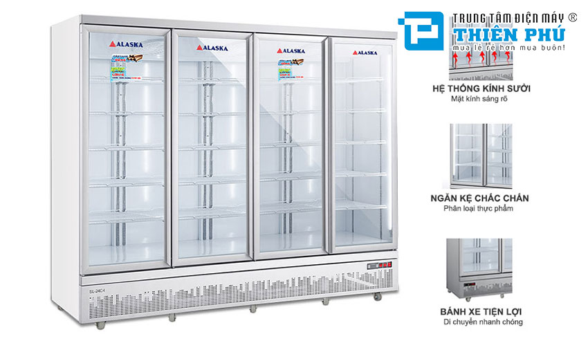 Tủ Mát Alaska 4 Cánh 2400 Lít SL-24C4