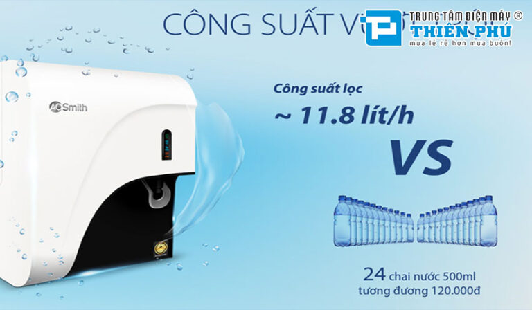 Máy lọc nước AO Smith C2 4 lõi nước sạch, an toàn, tiện lợi cho gia đình