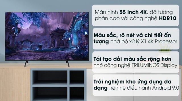 Đánh giá tổng quan về chất lượng Tivi Sony 55 inch KD-55X7500H
