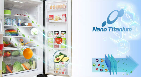 Tủ lạnh Hitachi sử dụng công nghệ Nano Titanium trong diệt khuẩn