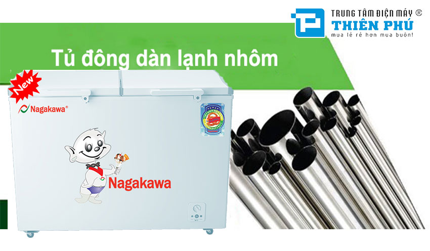 Tủ Đông Nagakawa Dàn Nhôm 282HN