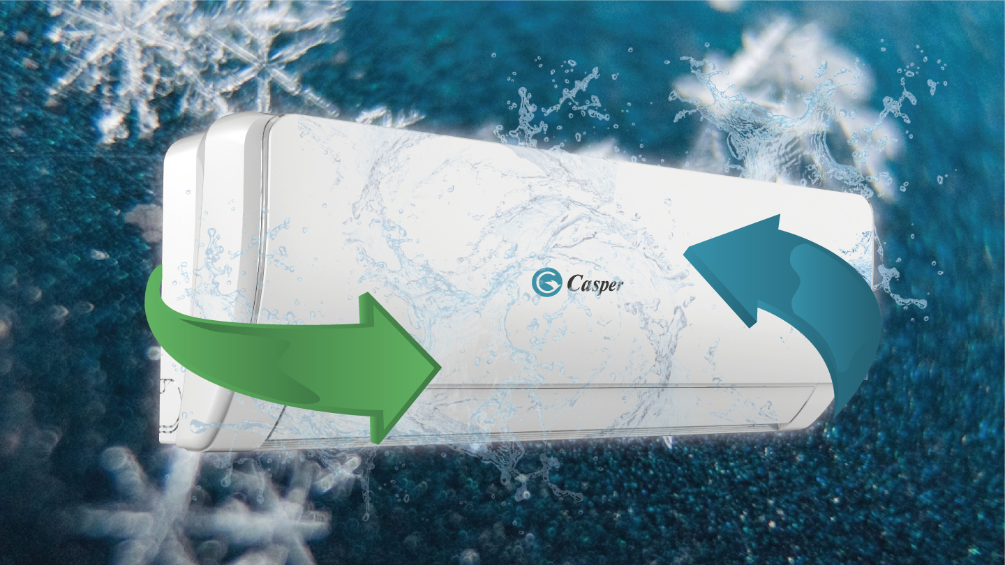 Tính năng i-Clean giúp nâng cao độ bền cho điều hòa Casper