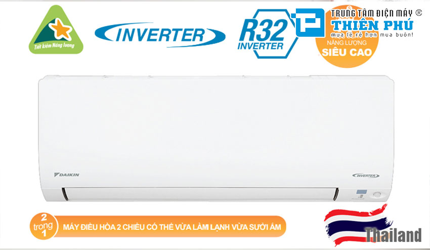 Điều hòa Đaikin 2 chiều 12000btu FTXM35XVMV nhập khẩu Thái Lan giá bao nhiêu?