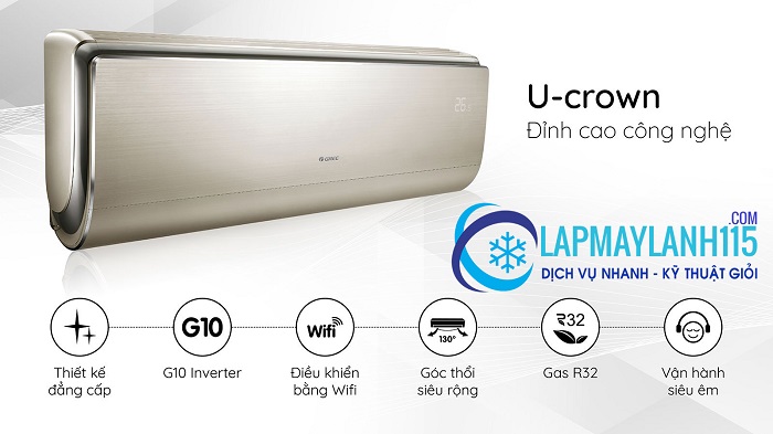 Điều hòa Gree U-Crown cao cấp có những công nghệ đặc biệt gì