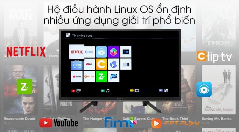 Chọn Tivi Sony 4K hệ điều hành Linux OS hay Android dòng 43 inch