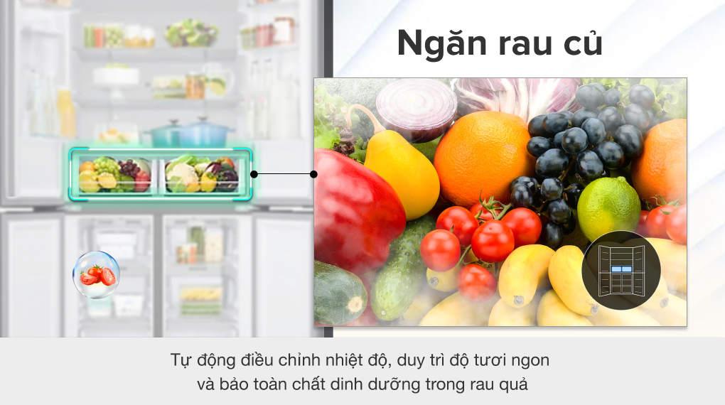 Tìm hiểu công nghệ bảo quản trên tủ lạnh Samsung RF48A4010M9/SV