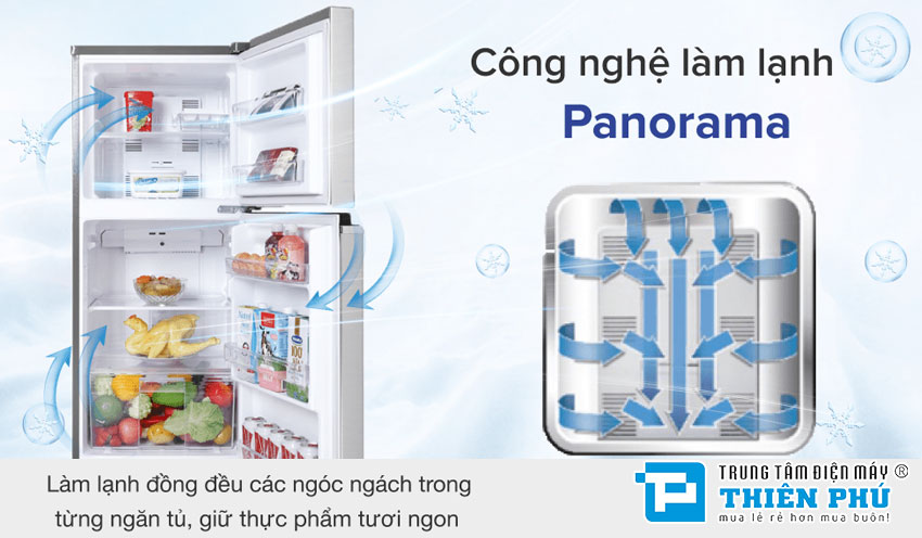 Tủ Lạnh Panasonic Inverter 170 Lít NR-BA190PPVN 2 Cánh