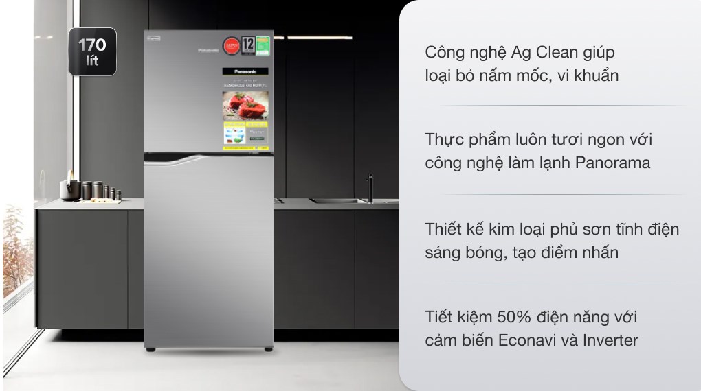 Top 3 tủ lạnh Panasonic inverter 2 cánh có giá rẻ tại Điện Máy Thiên Phú