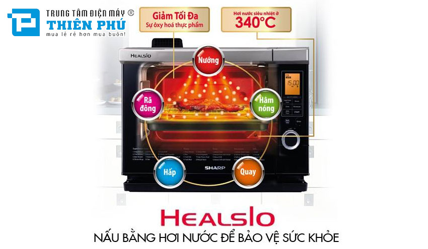 Lò Vi Sóng Sharp Inverter AX-1600VN(W/R) 31 Lít