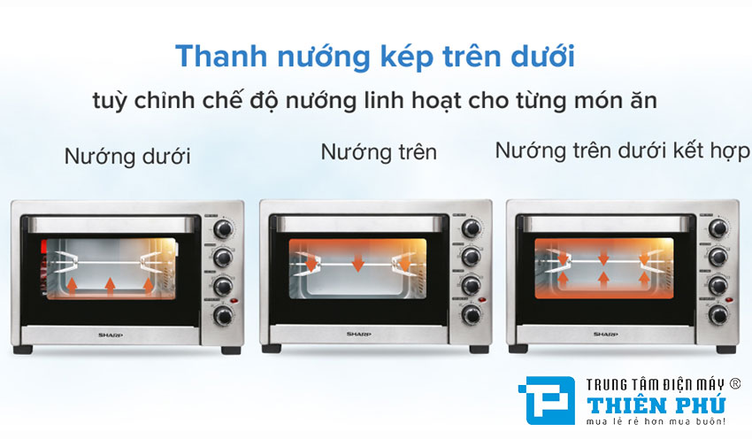 Lò Nướng Sharp EO-A384RCSV-ST 38 Lít