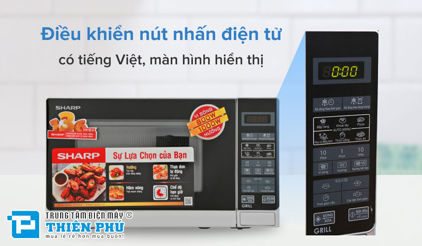 Lò Vi Sóng Sharp Điện Tử R-G272VN-S 20 Lít