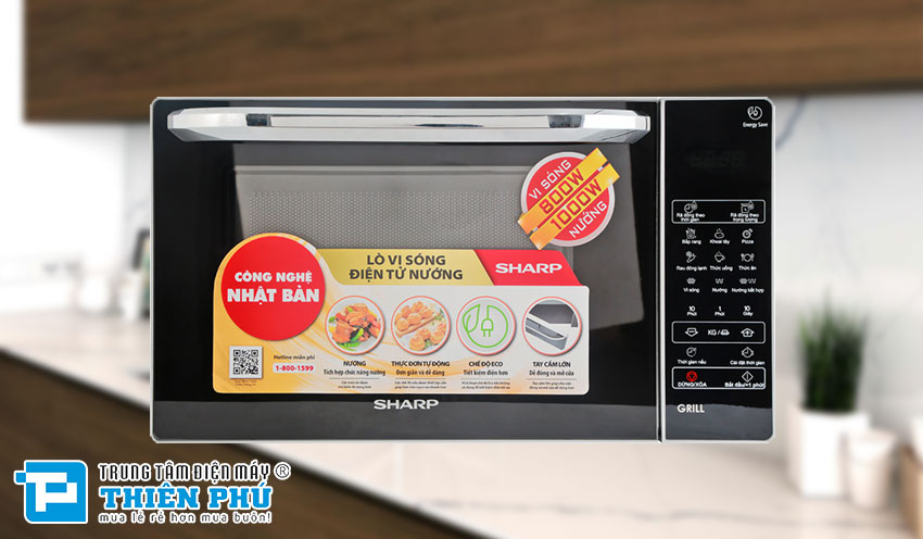 Lò Vi Sóng Điện Tử Sharp R-G274VN-S 20 Lít