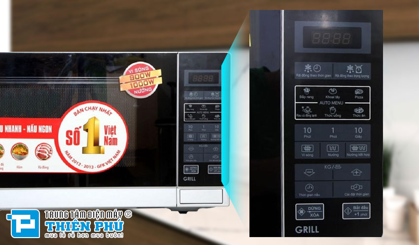 Lò Vi Sóng Điện Từ Sharp R-G572VN-S 25 Lít