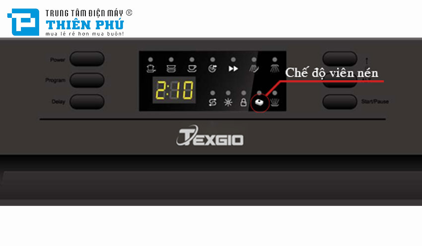 Máy Rửa Bát Texgio TGF6019B 15 Bộ