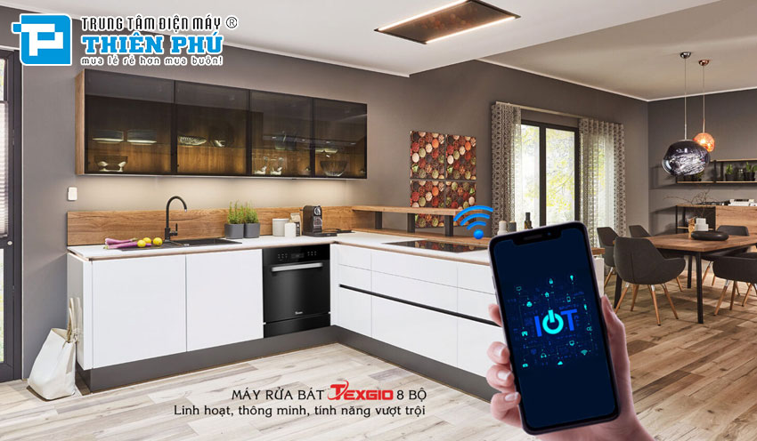 Máy Rửa Bát Texgio TGWF98SB 8 Bộ