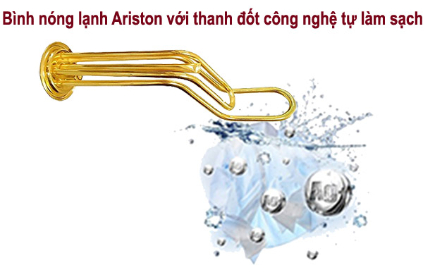 Bình Nóng Lạnh Ariston 6 Lít LUX 6(BE) lắp đặt phòng bếp để rửa bát