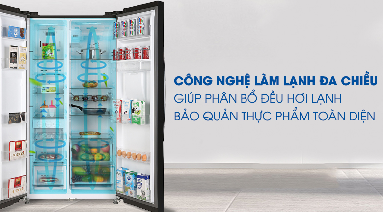 Khám phá tủ lạnh Toshiba inverter GR-RS682WE-PMV(06)-MG side by side 513 lít.