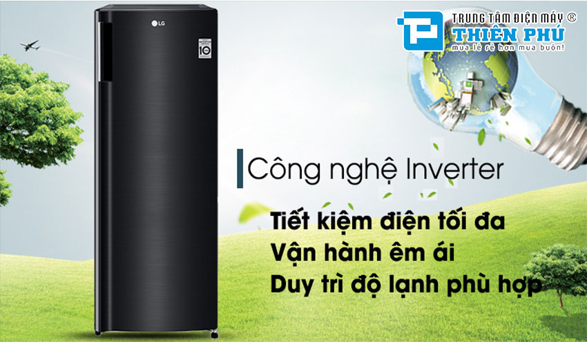 Tủ Đông LG Inverter GN-F304WB 165 Lít