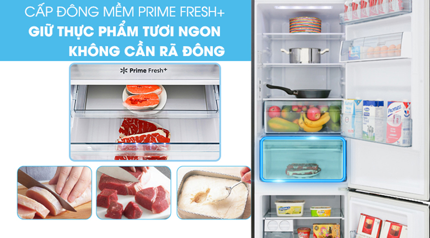 Ưu điểm của ngăn đông mềm Prime Fresh+ tủ lạnh Panasonic