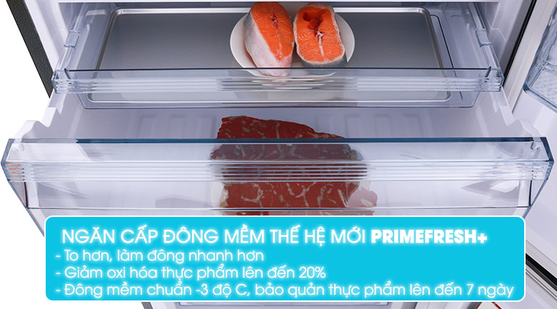 Lợi ích ngăn cấp đông mềm Prime Fresh+ trên tủ lạnh Panasonic