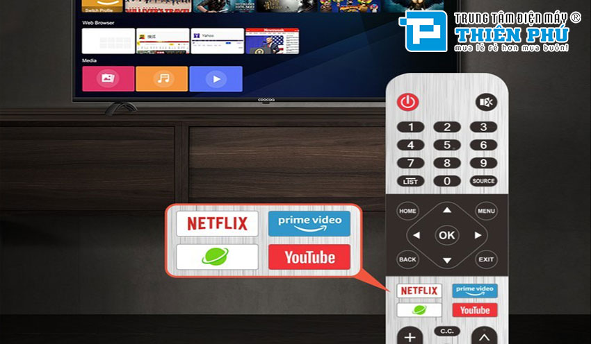 Smart Tivi Coocaa 55 inch 55S3N Netflix 4K UHD