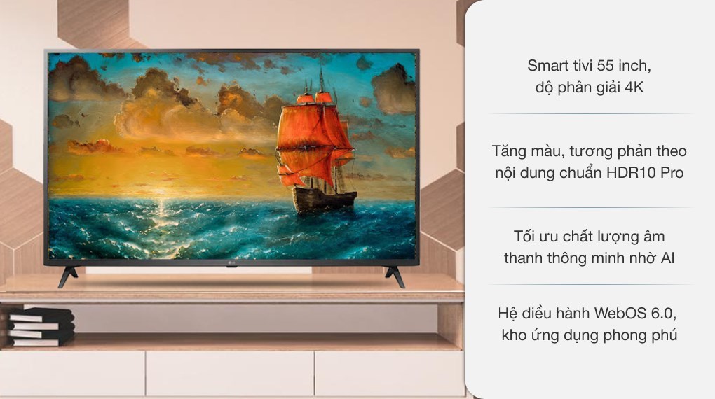 5 Ưu điểm nổi bật nhất của Smart tivi LG 55 inch 55UP7550PTC được người dùng đánh giá cao