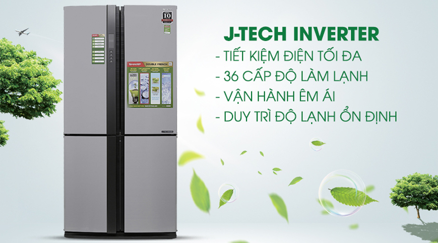 Giới thiệu Tủ Lạnh Sharp Inverter SJ-FX631V-SL 4 Cánh 626 Lít