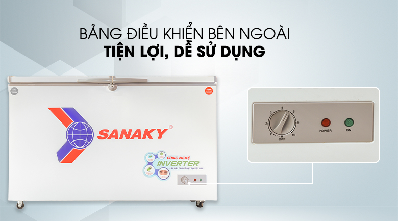 Đánh giá tính năng tủ đông Sanaky VH-4099W3 280 lít