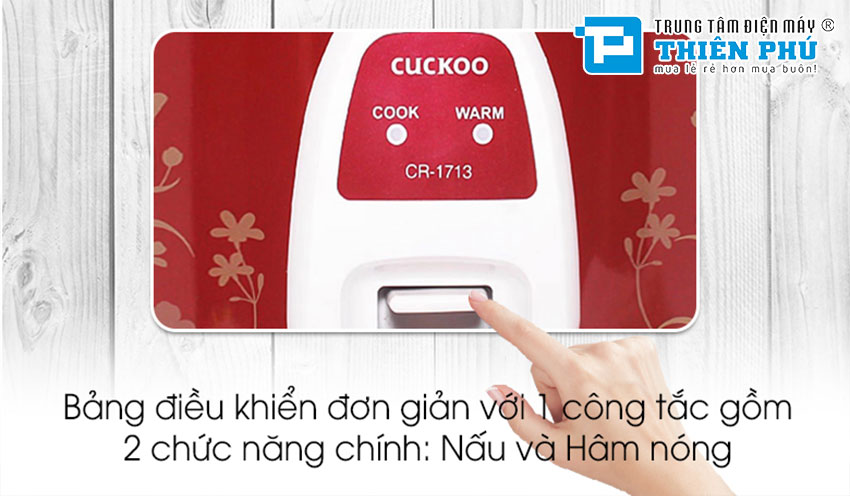 Nồi Cơm Điện Cuckoo CR-1713R 3.0 Lít