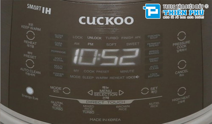 Nồi Cơm Điện Cao Tần Cuckoo CRP-CHSS1009FN 1.8 Lít