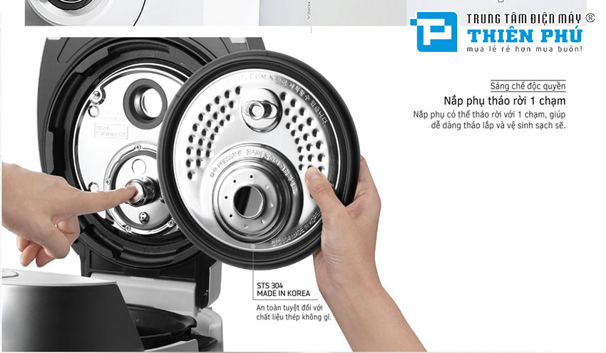 Nồi Cơm Điện Cao Tần Cuckoo CRP-LHTR0610FW 1.08 Lít