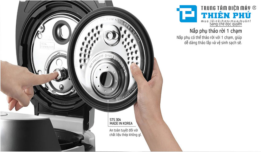 Nồi Cơm Điện Cao Tần Cuckoo CRP-LHTR1010FW 1.8 Lít