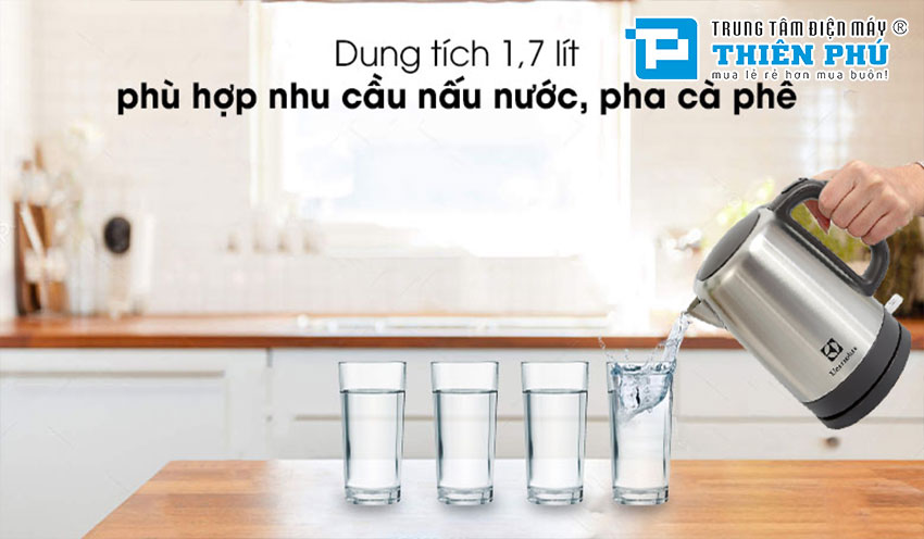 Bình Siêu Tốc Electrolux EEK1505S 1,7 Lít