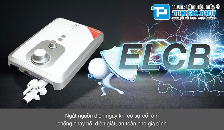 Bình Nóng Lạnh Electrolux Trực Tiếp EWE351BA-DW