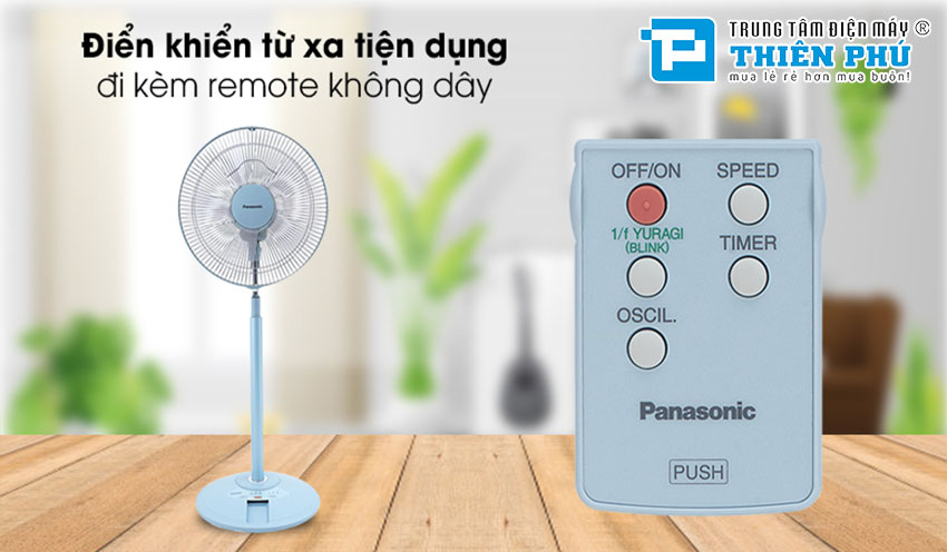 Quạt Lửng Panasonic F-308NHB Xanh