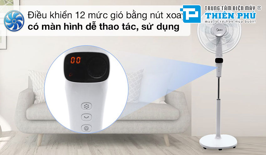 Quạt Cây Midea Điều Khiển FS40-15DR