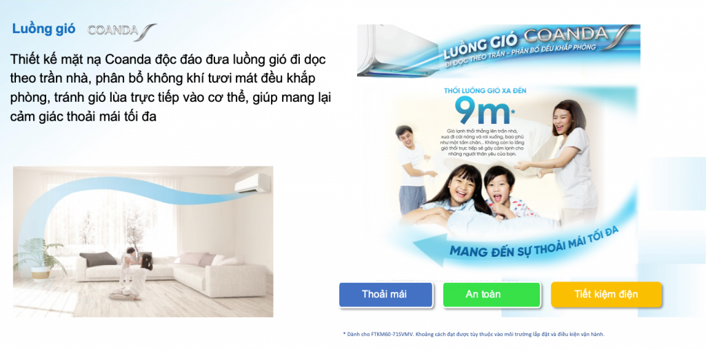 Điều hòa Daikin FTKB60WAVMV là lựa chọn phù hợp nhất cho phòng 35m2