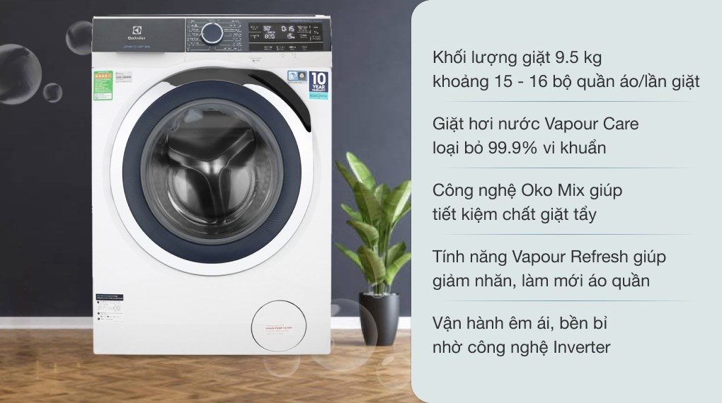9 tính năng nổi bật của máy giặt electrolux mà nhiều người chưa biết