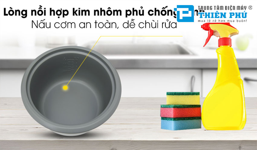 Nồi Cơm Điện Nắp Rời Sharp KSH-218SNV-SF