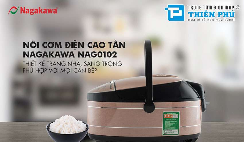 Nồi Cơm Điện Cao Tần Nagakawa NAG0102