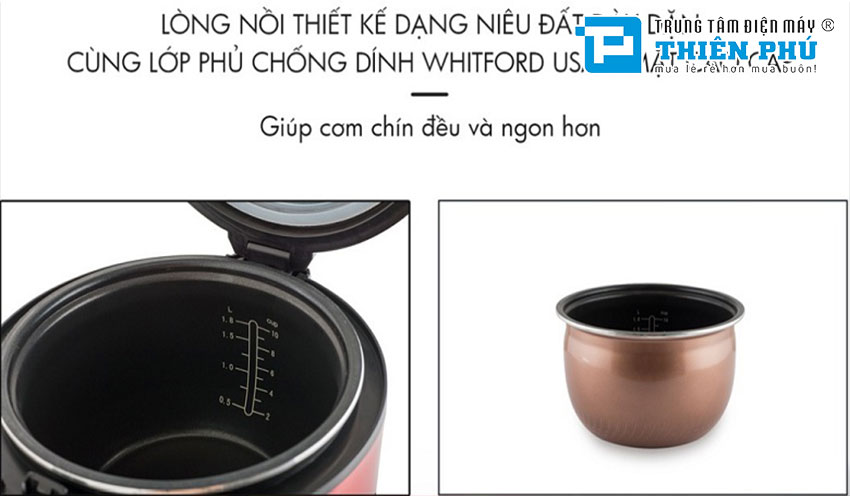 Nồi Cơm Điện  Nagakawa NAG0119 1.8 Lít