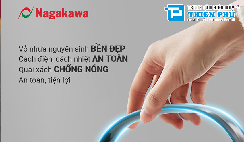 Nồi Cơm Điện Tử Nagakawa NAG0135 1.8 Lít