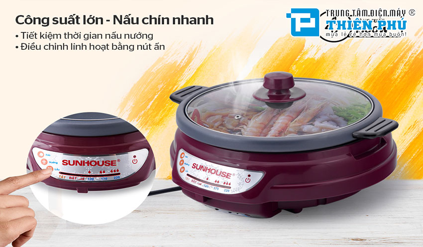 Nồi Lẩu Điện Sunhouse SH535L 3.5 Lít