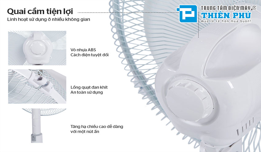 Quạt Sạc Điện Sunhouse SH762